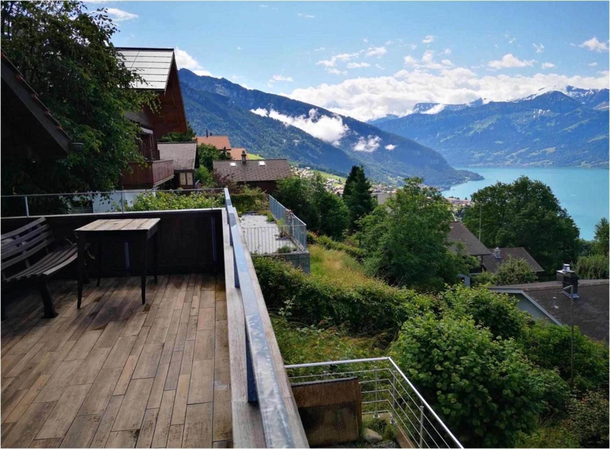 זיגריזוויל Chalet With View Of The Mountains And The Thun Lake מראה חיצוני תמונה